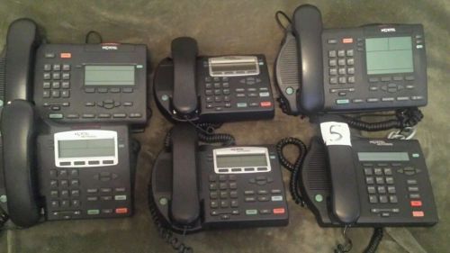 SET OF 6 NORTEL NETWORKS IP PHONE NTDU91 OFFICE NETWORK TELEPHONE 2002 Huge Deal