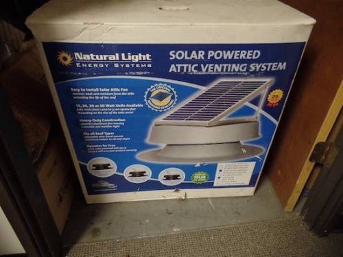 NATURAL LIGHT 30 WATT SOLAR POWERED ATTIC VENTING SYSTEM NEW