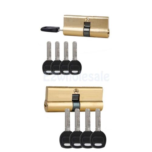 75MM 37.5/37.5 + 70MM 32.5/37.5 Key Cylinder Door Lock Barrel Security +7 keys