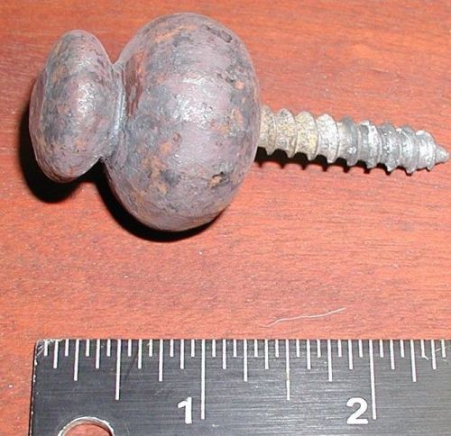 Wrought Iron,Medium,Stacked Round Head Decorative Wood Screw,by Blacksmiths