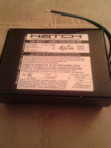 New! ! Hatch Standard MC100-1J-UNNU-HB 100 Watt universal - 120/277 Volt .