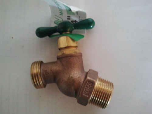 2 ~ NEW  3/4&#034; Hose x 3/4&#034; Mipt Hose Bibb Brass