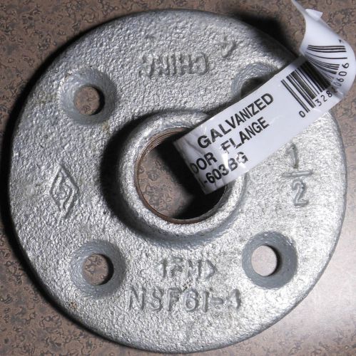 MUELLER INDUSTRIES 1/2&#034; Galvanized Floor Flange