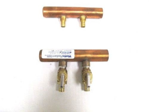 Watts Radiant PEX Crimp 2 Outlet Copper Manifold Set