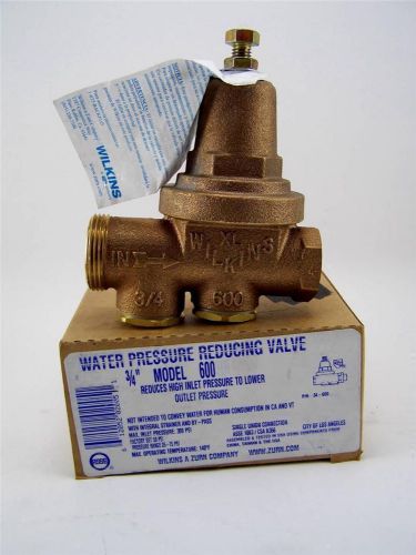 Zurn Wilkins 3/4&#034; Water Pressure Reducing Valve Model 600 FREE PRIORITY MAIL