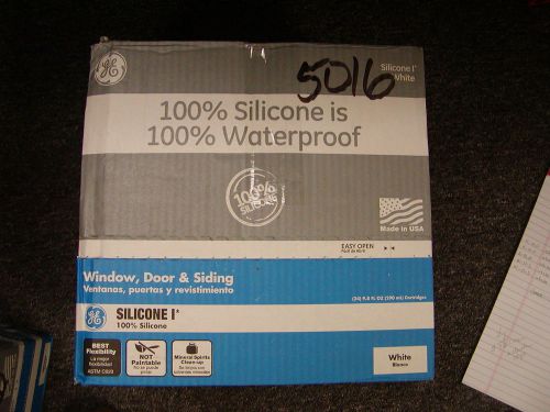 GE CAULK: Silicone I, Window-Door-Siding, WHITE