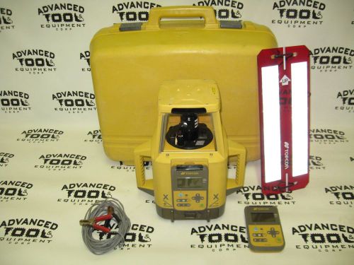 Topcon RT-5SA Dual Slope Grade Rotary Rotating Laser Level w/ (2) RC-300 Remote