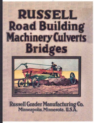 Russell road building machinery, culverts, bridges - 1910s - reprint for sale