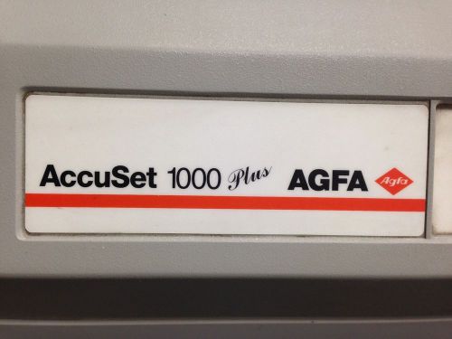 AGFA ACCUSET 1000/KODAMATIC 65A PROCESSOR