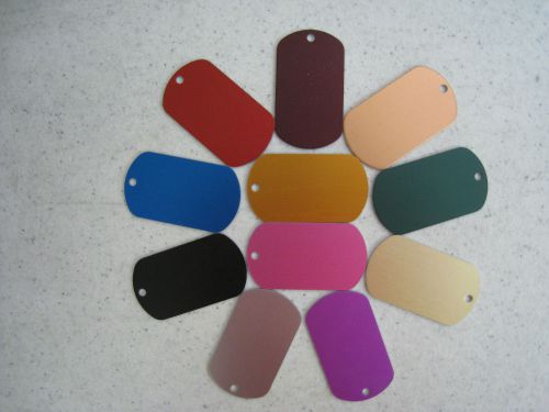 100 Military dog tags anodized aluminum laser wholesale