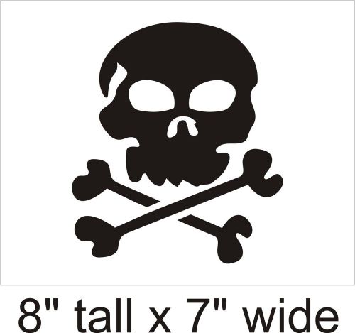 Skull &amp; Crossbones Cloud Funny Car Vinyl Sticker Decal Truck Window Laptop FD158