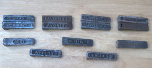 14 Vintage Lock Quoins - 10 different brands for a collector or use