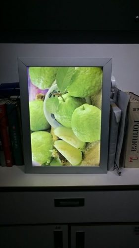 Led backlit illuminated poster light box 10-3/4&#034; (h) x 15&#034; (w) for sale