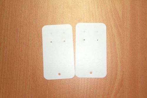 Earring Tags - White, 250pcs, code JWLEARW