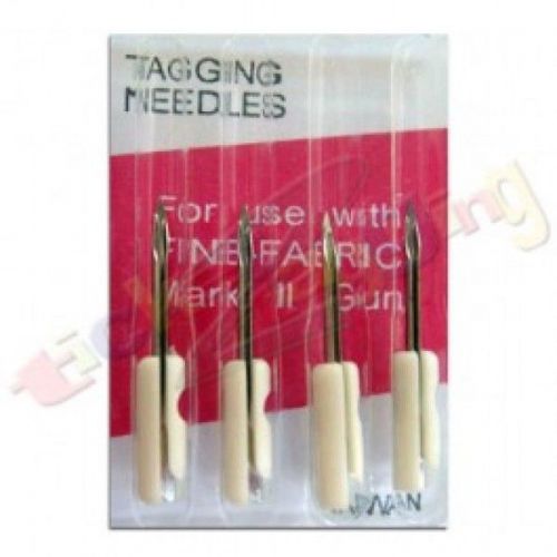 4 AVERY DENNISON STYLE FINE FABRIC TAGGING GUN NEEDLES PLASTIC BASE 08944