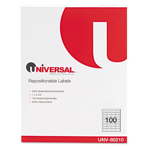Universal repositionable adhesive label (3,000 pack) for sale