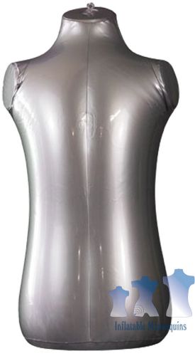 Inflatable mannequin, toddler torso, silver for sale