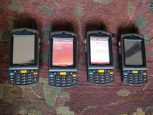 Lot of 4 SYMBOL Motorola MC7596 MC75 Laser Barcode Scanners