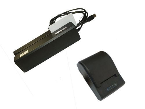 Msr605 msr206 magnetic card reader writer encoder msr and 58mm thermal printer for sale