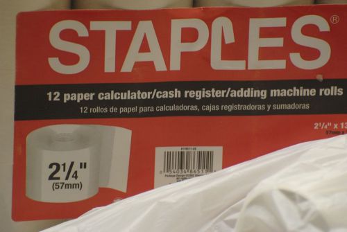 (24) 2 1/4&#034; x 130&#039; Paper Calculator/ Cash Register/ Adding Machine Paper Rolls