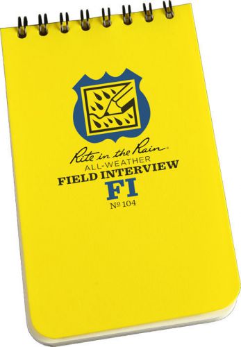 Rite in the Rain Field Interview Note Book Law Enforcement #104