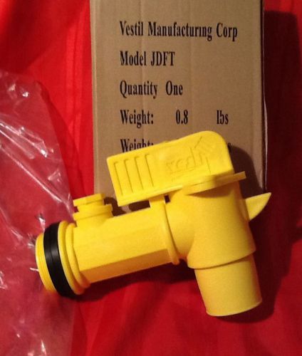 ( New ) Vestil Manufacturing Corp Large Poly, Spigot Valve For 55 Gal Barrel