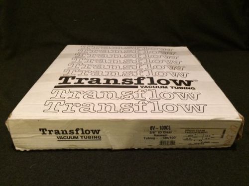 Transflow Vacuum Tubing 3/8&#034; ID Clear 100Ft Roll Dairy Farm Supplies