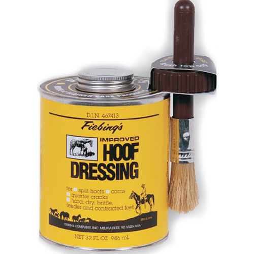 Fiebings Hoof Dressing 32oz Applicator Treat Split Hooves Quater Qracks Corns