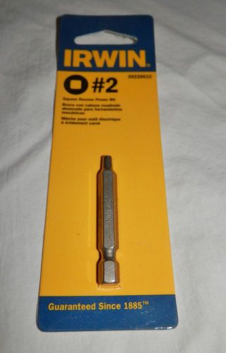 Irwin #2 Square Recess Power Bit #3522051C NIP