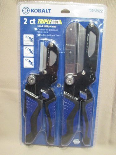 Kobalt 3-in-1 Utility Cutter, 2 Count, Product #0498922