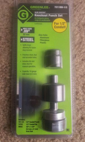 New in original package greenlee knock out punch set .89&#034; hole size 7211bb-1/2 for sale