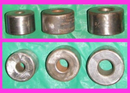 (3) streamline knock-off rings steel, sizes: 5/8&#034;, 1/2&#034;, 3/8&#034; diameter tools for sale