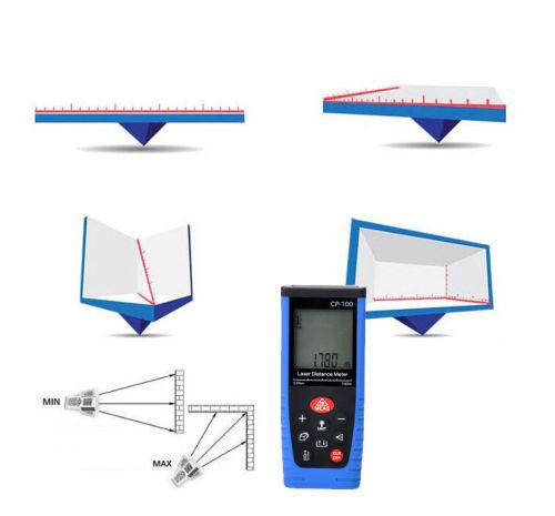 100m measurer range finder laser distance meter area volume diastimeter ±2mm for sale