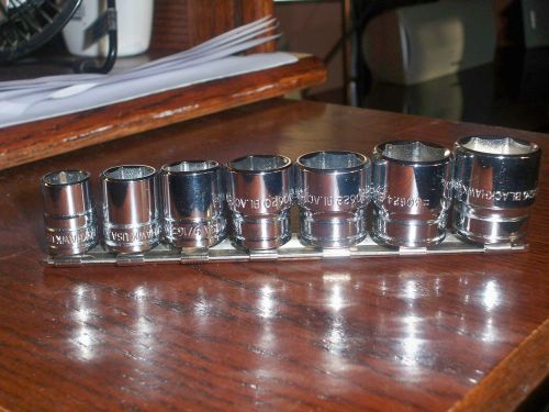 Blackhawk 7 piece socket set 3/8&#034; drive for sale