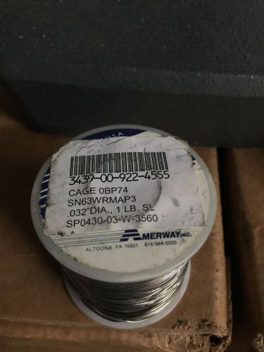 Amerway Solder .032&#034; SN63WRMAP3