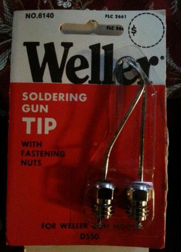 (2) Weller Soldering Gun SMOOTHING TIP # 6140 w/ Fastening Nuts; Model D550; NIB