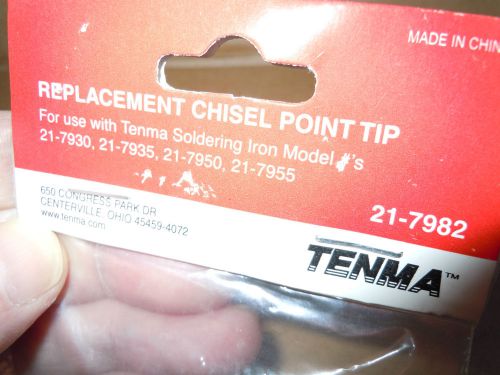 SOLDERING TIP  TENMA  # 21-7982  3/32&#034; CHISEL POINT Tip