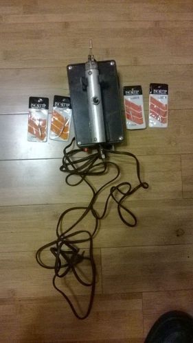 1 soldering gun one soldering station and 4 cordless soldering tips vintage