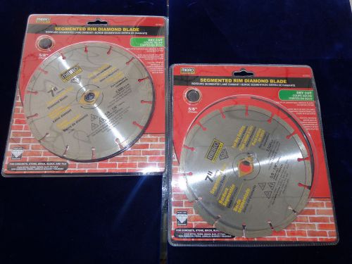 MIBRO SEGMENTED RIM DIAMOND BLADE 937691, 7&#034; 5/8&#034; 2 BLADES, NIP