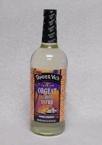 TRADER VIC Premium  Almond ORGEAT SYRUP 32oz Tiki Mai Tai Scorpion Momisette