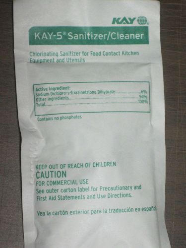 10- Packs Kay 5 Chlorinating  Sanitizer/Cleaner Food Contact Kitchen Equipment