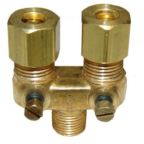 Double pilot valve 3/16&#034; tubing, 1/8&#034; pipe for sale