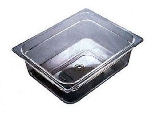 Rubbermaid FG106P00CLR Polycarbonate 6&#034; Deep Sixth Size Cold Food Pan