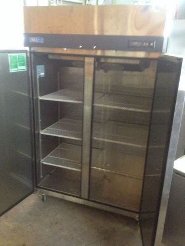 LATE MODEL TURBO AIR 2 DOOR (STAINLESS) FREEZER ON CASTORS