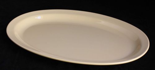 New 6 dz melamine oval restaurant platter tan  13-1/4&#034; x 9-5/8&#034;  (515) free ship for sale