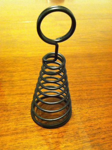 Black Spiral Wire Number Holder, 6&#034;