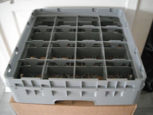 CASE  of 5 NEW Cambro 16C414151 Camrack Soft Gray Full Size 16  Cup Rack