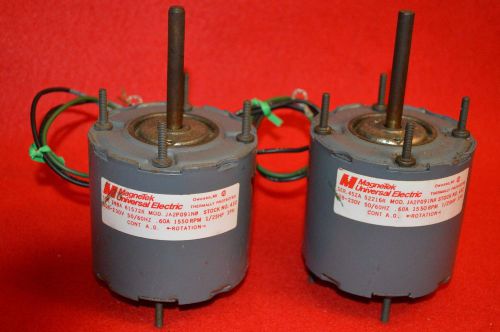 2 - Magnetek Universal Electric 208/230V  1/25 HP Motors