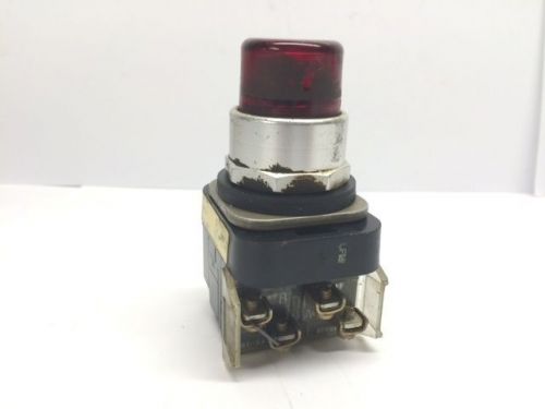 Allen-Bradley 800T-XA Push Button Red w/ contact block