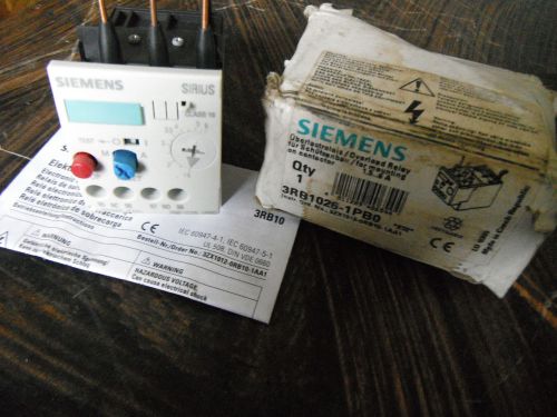 NEW SIEMENS 3RB1026-1PB0 OVERLOAD RELAY